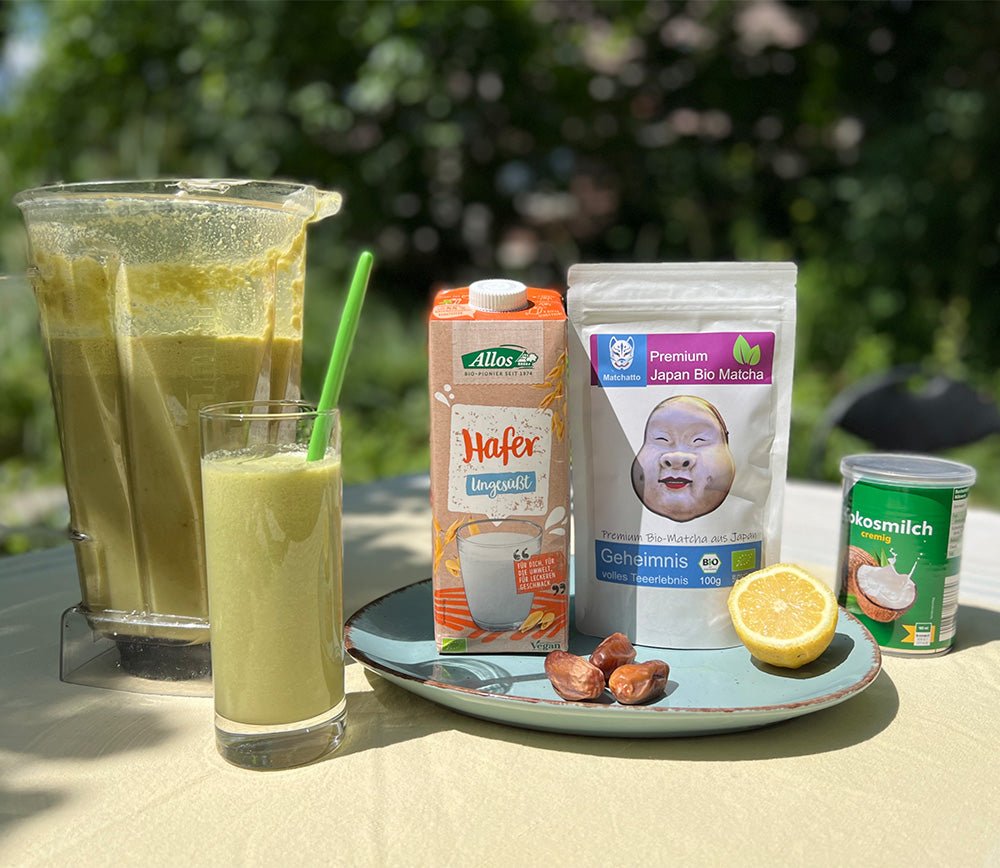 Matcha Kokos Zitronen Smoothie