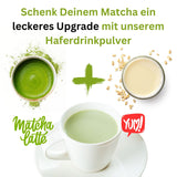 Haferpulver für Matcha Latte