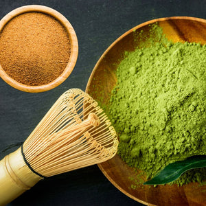 Matcha Latte Tee Pulver mit Kokosblütenzujcker