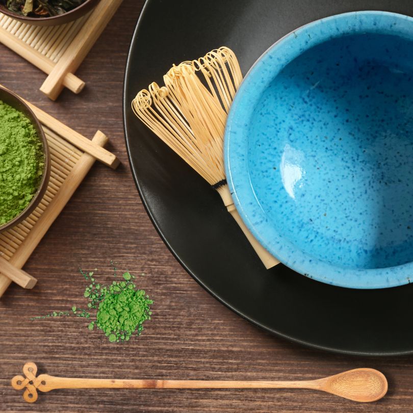 Matcha Set mit Schale, Löffel und Besen