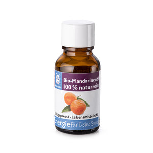 Ätherische Bio-Mandarine-Öl in 15ml Flasche