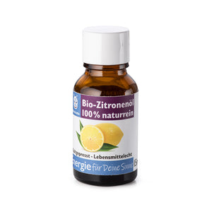 Ätherische Bio-Zitronen-Öl in 15ml Flasche