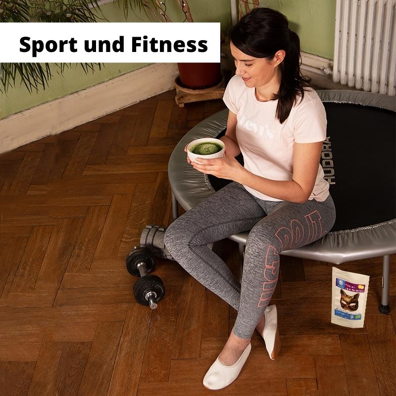 Matcha beim Sport