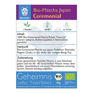 Bio Matcha Japan Ceremonial Imperial Etikett