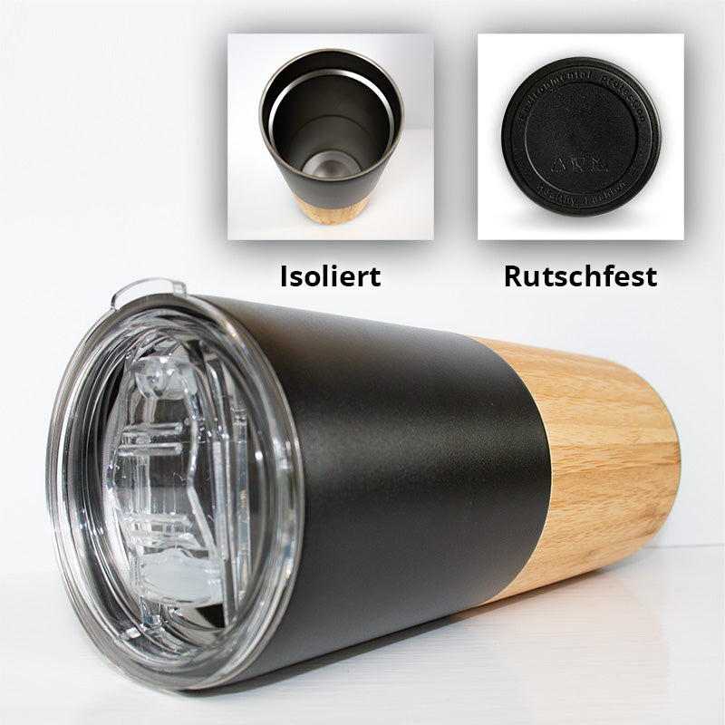 Thermobecher 100% dicht, rutschfest und auslaufsicher