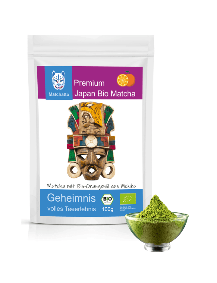 Bio Matcha Tee mit Orange