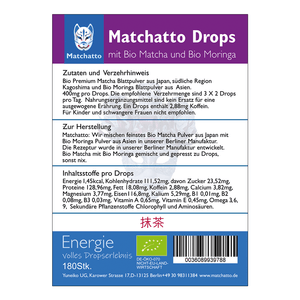 Matcha Drops Pure organic pellets 