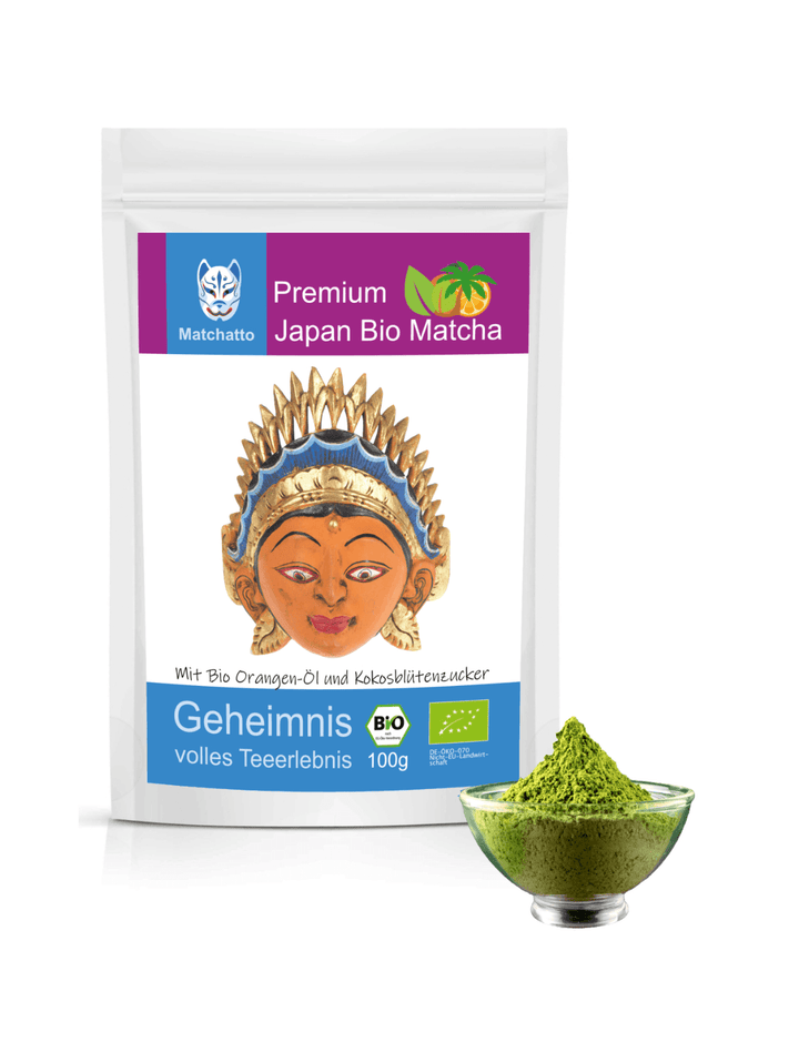 Matcha Orange mit Kokoszucker