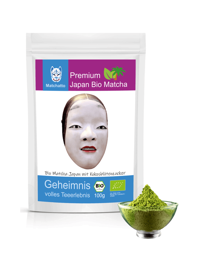 Matcha Pur mit Kokoszucker